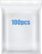 Macoota 100 Pcs 2" x 3" Small Plastic Bags Thick 4 Mil Clear Resealable Zip Seal Lock Poly Bags Heavy Duty Zipper Reclosable Baggies Packing Jewelry Earrings Coin Pills