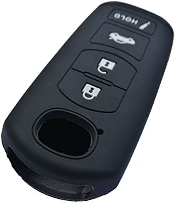 Alegender WAZSKE13D01 Smart Key Cover Case Jacket Protector Holder for 2017 2018 2019 2020 2021 Mazda 3 6 Miata MX5 CX-5 CX-7 CX-9 SPEED3 4 Buttons Smart Key Fob Remote