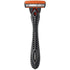 BIC Comfort 3 Hybrid Men's Disposable Razor, 3 Blades, 6 Cartridges and 1 Handle, Black, For a Close and Comfortable Shave (SH3KP6C-L-GRY)