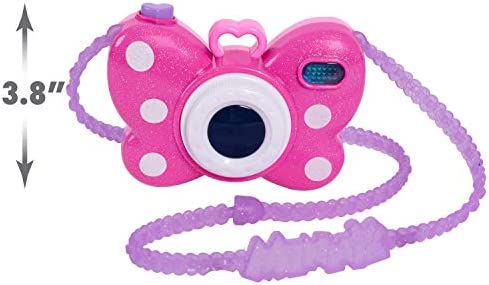 Disney Junior Minnie Mouse Picture Perfect Camera, Lights and Realistic Sounds Pretend Play Toy Camera for 3 Year Old Girls, by Just Play