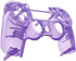 eXtremeRate Transparent Crystal Clear Purple Replacement Faceplate Front Housing Shell Compatible with ps4 Slim Pro Controller CUH-ZCT2 JDM-040/050/055 - Controller NOT Included