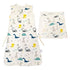 Baby Dinosaur Swaddle Cotton Split Sleeping Bag Swaddle Wearable Blanket for Boys and Girls, 4 Season, 6-12 Months (Blue Dinosaur)