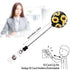 Beacil Fashion Sunflower Lanyard ID Card Clip Kit,Women Girls Nurse Reversible Detachable Key Chain Lanyard and Retractable ID Card with Horizontal Name Badge Holder,for Keys USB ID Card Phone
