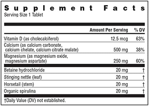 Rainbow Light - Food-Based Calcium - Calcium, Magnesium, and Vitamin D Multivitamin Supplement; Supports Bone Density, Muscle Relaxation, and Calcium Absorption; 500 IU Vitamin D3 - 90 Tablets