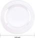 BUCLA 100Pieces Clear Plastic Plates -6.25inch Disposable Salad/Dessert Plates- Clear Premium Hard Plastic Appetizer Plates/Small Cake Plates for Weddings& Parties