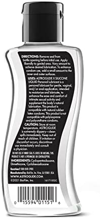 Astroglide X Silicone Based Sex Lube (5 oz.) | Waterproof & Long-Lasting Premium Personal Lubricant | Not Made with Parabens or Glycerin | Intimate Lube for Couples, Men and Women