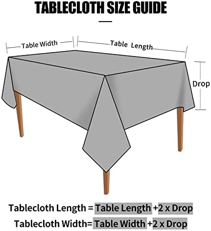 smiry Waterproof Vinyl Tablecloth, Rectangle Heavy Duty Table Cloth, Wipeable Table Cover for Kitchen and Dining Room (Beige, 52" X 70")