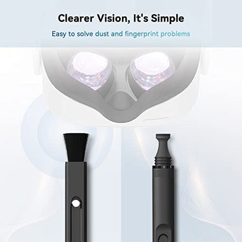 Lens Cleaning Pen Compatible with Meta/Oculus Quest 1/2/Pro,Optical Lens Dust and Fingerprint Cleaning for HTC Vive/Pro,Valve Index,PSVR 2,Pico 4,Pimax VR Headset,DJI Drone,Microsoft HoloLens,Cameras