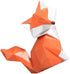 Garneck Resin Decoration Fox Geometric Modern Design Ornaments Family Sculpture Artwork (Size S: 3.9x1.5x3.9inch )
