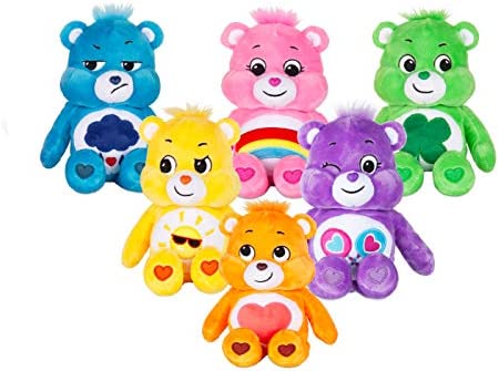 Care Bears Share Bear Bean Plush, 9 inches , Purple