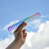 Aethland Toddler Hair Brush and Comb Set, Kids Hair Brush?1pc Detangling Brush for Curly Hair and 1Pc Rainbow Color Hairdressing Comb Set for Fine Thick Hair