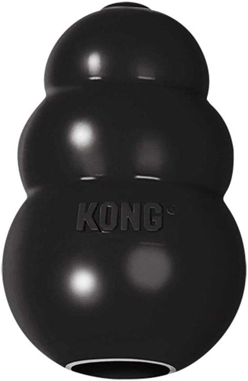 KONG - Extreme Dog Toy - Toughest Natural Rubber, Black - Fun to Chew, Chase and Fetch - for Small Dogs