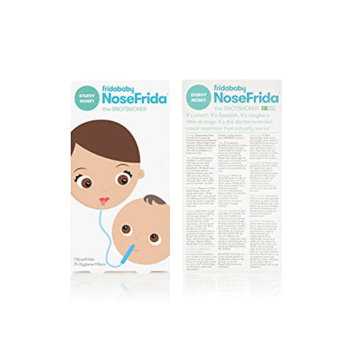 Baby Nasal Aspirator NoseFrida the Snotsucker with 24 Extra Hygiene Filters by Frida Baby