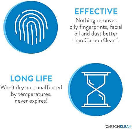 Carbon Klean ScreenKlean Tablet Screen Cleaner - Efficient and Durable Carbon Microfiber Technology Electroplated Rose Gold