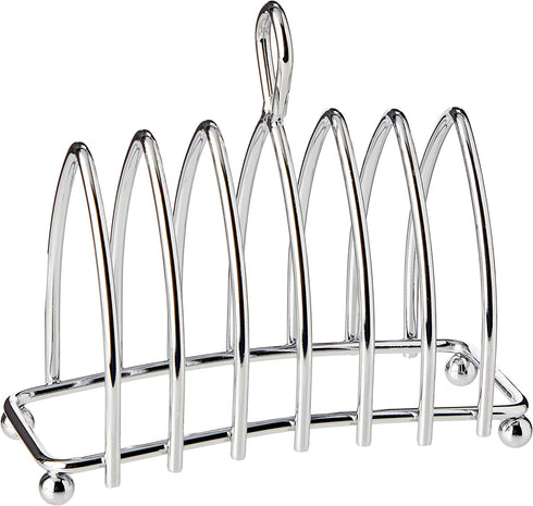 KitchenCraft KCTOAST 6 Slice Toast Rack with Chrome Plated Finish, Metal, 16 x 15 x 7 cm