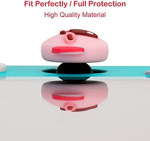 Owngen Cute Thumb Grip Caps for Nintendo Switch / Lite / OLED, Kawaii Magic Moon Joy-Stick Button Stick Cover 3D Analog Ergonomic Cap for NS Controller Joy-Cons (Pink)