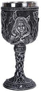 Triple Goddess Wine Goblet Made of Polyresin With Stainless Steel Rim