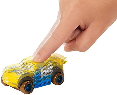 Disney Pixar Cars XRS Mud Racing Vehicle Assortment 1:55 scale Die-Casts, Real Suspensions, Off-Road, Dirt-splashed Design, All-terrain Wheels, Ages 3 and up
