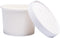 Belinlen Paper Ice Cream Cups with Paper Lids, Paper Hot/Cold Soup Cups with Lids (White) (40, 8 oz)
