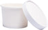 Belinlen Paper Ice Cream Cups with Paper Lids, Paper Hot/Cold Soup Cups with Lids (White) (40, 8 oz)