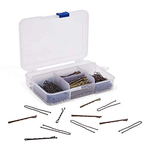 U Shaped Hair Pins with Clear Case (2 In, 4 Colors, 360 Pieces)