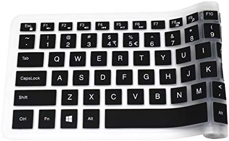 Keyboard Cover Skin Compatible with 15.6" Dell Inspiron 15 3000 5000 7000 Series; 15.6 inch Dell G3 G5 G7 Series; 17.3" Dell Inspiron 17 5000 Series; 17.3" Dell G3 Series (with Numeric Keypad) Black