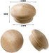 50 Pieces Button Plugs Wood Button Top Plugs Furniture Plugs Wood Screw Hole Plugs Flat Head Wood Plugs Screw Plug Wooden Hole Plugs Wood Caps Wood Screw