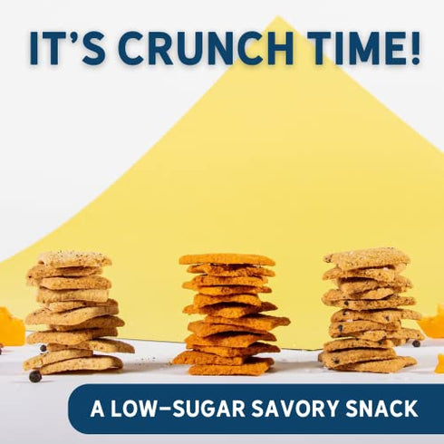 Fat Snax Low-Carb Keto Crackers, Variety Pack, 2.25 Ounce (Pack of 3), Cheddar, Everything and Sea Salt Almond Flour Crackers, Certified Gluten-Free, Low Sugar Healthy Snack, 2-3g Net Carbs, 11g Fat