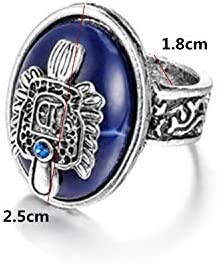 PPX Daywalking Katherine Necklace Pendant Charm Necklace-Royal Blue and Vampire Diaries Daylight Walking Signet Damon's Ring for Fans, with Transparent Box