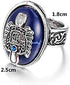 PPX Daywalking Katherine Necklace Pendant Charm Necklace-Royal Blue and Vampire Diaries Daylight Walking Signet Damon's Ring for Fans, with Transparent Box