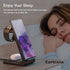 Wireless Charging Station for Samsung, Earteana 3 in 1 Wireless Stand Dock for Samsung S22/S21/S20/S10/Note 20/Note 10, Galaxy Watch 4/3/Active/2/Gear S3, Buds+/Live, 18W QC Adapter Included (Black)