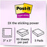 Post-it Super Sticky Notes, 3x3 in, 5 Pads, 2x the Sticking Power, Neon Orange, Recyclable (654-5SSNO)