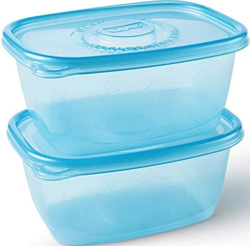 Gladware Freezerware Food Storage Containers, Large | Rectangle Food Storage Containers for Everyday Use | Food Containers Safe for Freezer, Hold up to 64 Ounces of Food, 2 Count Set