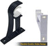 Curtain Rod Holders, Curtain Rod Bracket Set of 4 Rod Brackets White Heavy Duty Single Drapery Rod Holder With Screws, Curtain Holders Hooks For Wall Curtain Brackets For 1-1.2 Inch Curtain Rod