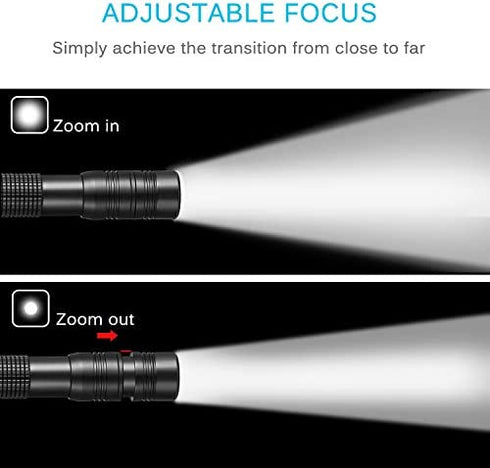 INFRAY LED Rechargeable Pen Flashlight, Pocket-Sized Penlight with Super Bright CREE LED, Adjustable Focus, IPX5 Water-Resistant, NiMH Battery Included, 2 Modes (High/Low)