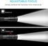 INFRAY LED Rechargeable Pen Flashlight, Pocket-Sized Penlight with Super Bright CREE LED, Adjustable Focus, IPX5 Water-Resistant, NiMH Battery Included, 2 Modes (High/Low)