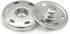 55 Sets Sew-on Snap Buttons Metal Snap Fastener Durable Press Studs Buttons for Sewing Clothing, 4 Sizes (Silver)