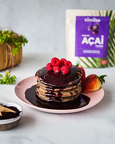 KUMUBA Organic Acai Powder, 4 Oz - Freeze-Dried | Antioxidants | Omega Fats | Superfood | gluten free | KUMUBA | Plant based | Sustainable agriculture | Berries | Smoothie | Acai Berry Plant