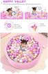 Ball Pit Balls - Pack of 100 - Pearl 5 Pestel Colors BPA&Phthalate Free Pit Balls Crush Proof Play Ball Soft Plastic Ball for Girl Boy Kids Birthday Pool Tent Party (100Balls).