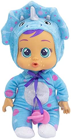 Cry Babies Tiny Cuddles Tina - 9 inch Baby Doll, Cries Real tears. Blue