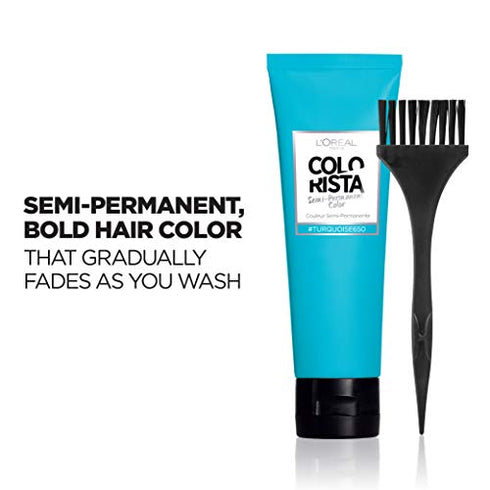 L'Oreal Paris Colorista Semi-Permanent for Light Blonde or Bleached Hair, Turquoise