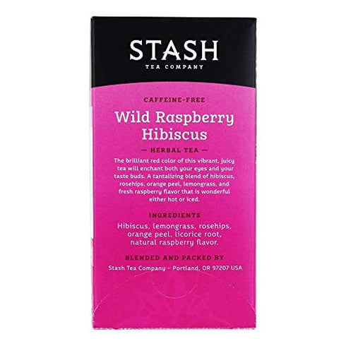 Stash Tea Tea Wild Raspberry Hibiscus 20 Tea Bags