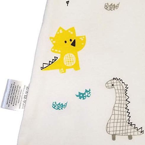 Baby Dinosaur Swaddle Cotton Split Sleeping Bag Swaddle Wearable Blanket for Boys and Girls, 4 Season, 6-12 Months (Blue Dinosaur)