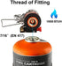 LBI Backpacking Stoves 3.3 oz, 10000BTU, Non-battery Ignition, for Camping, Hiking, Emergency.
