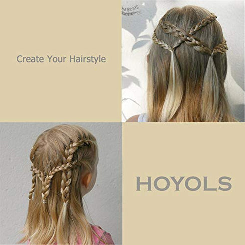 Clear Elastic Hair Rubber Bands, 1500pcs Mini Small Clear Ponytail Elastics Holders for Blond Kids Girls Hair No Crease Damage No Hurt 1 inch HOYOLS