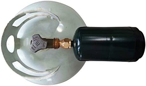 DOZYANT Universal Safest Propane Refill Adapter for Throwaway Disposable Bottle - 100% Solid Brass Regulator Valve Accessory for All 1 LB Tank Small Cylinders