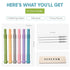 BEBECAN Teething Sticks for Babies - Infant Teething Relief for Teething Baby in 6 Vibrant Colors, Super Soft Silicone Baby Teethers, Teething Toys for Babies 0-6 Months