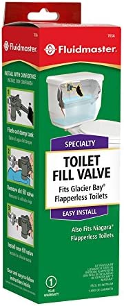 Fluidmaster 703AP4 Specialty Toilet Fill Valve for Glacier Bay and Niagara Conservation Flapperless Toilets