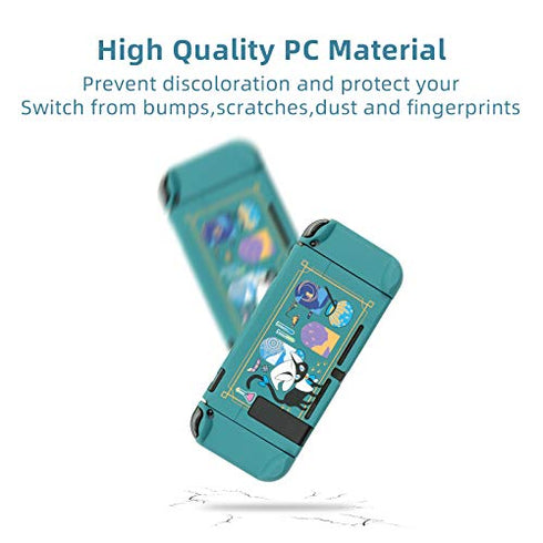 GeekShare Protective Case Slim Cover Case Compatible with Nintendo Switch and Joy Con - Shock-Absorption and Anti-Scratch -- Alchemy Cat