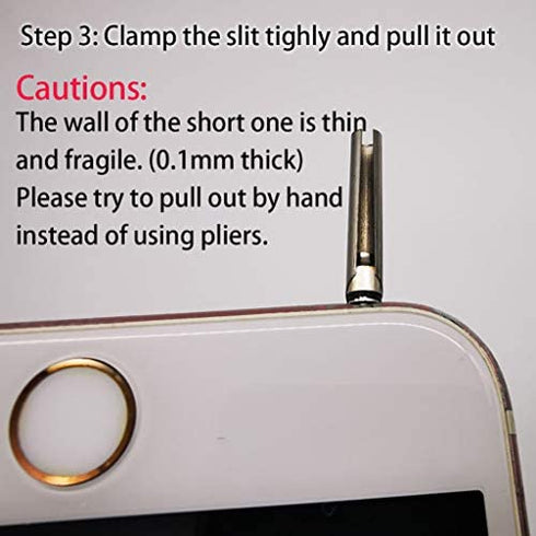 Upgrated to Version 2.0 - Headphone Jack Removal Tool - Headphone Plug Extraction Tool, Tubes of Different Thickness, Jack Remover